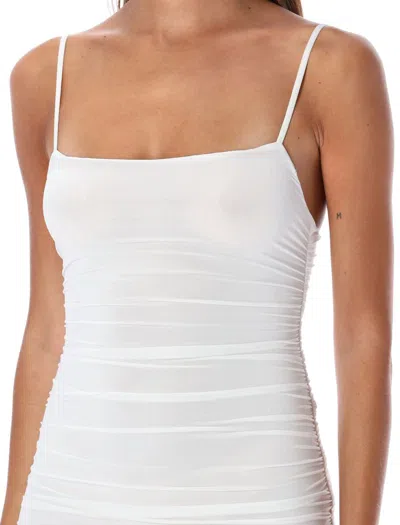 Shop Wardrobe.nyc Ruched Slip Mini Dress In White