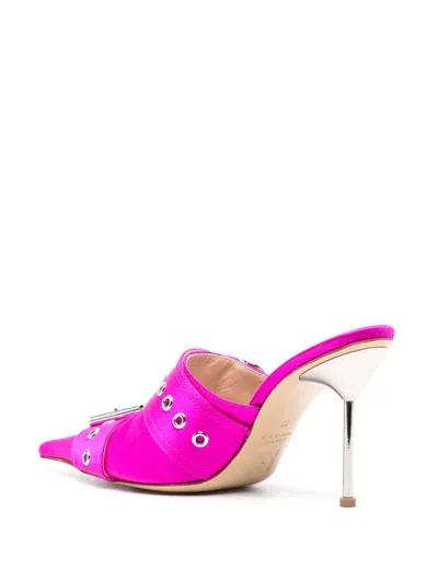 Giuseppe Di Morabito 95mm Satin Mules In Pink