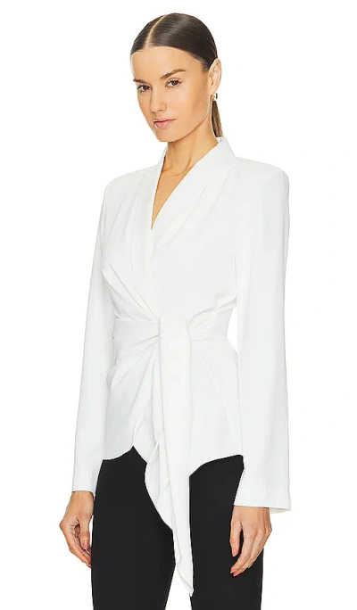 Amanda Uprichard Vera Blazer In 象牙白