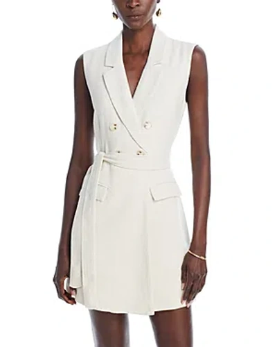 Shop Aqua Sleeveless Double Breasted Sheath Dress - 100% Exclusive In Ivory