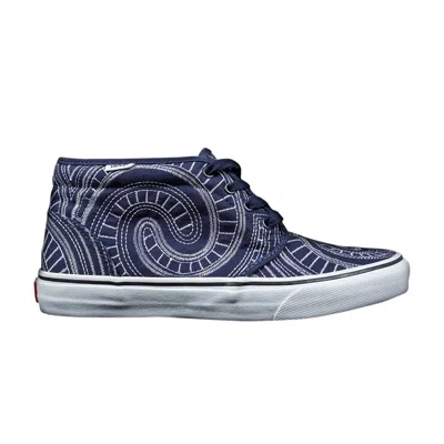 Pre-owned Vans Supreme X Chukka Boot 'spiral' In Blue