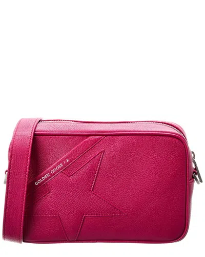 Shop Golden Goose Star Leather Shoulder Bag In Pink