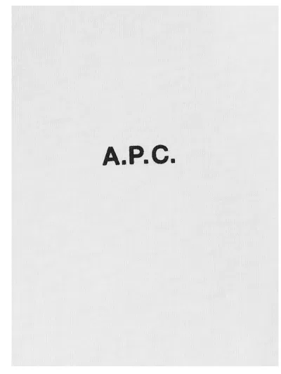 Shop Apc A.p.c. Logo T-shirt In White