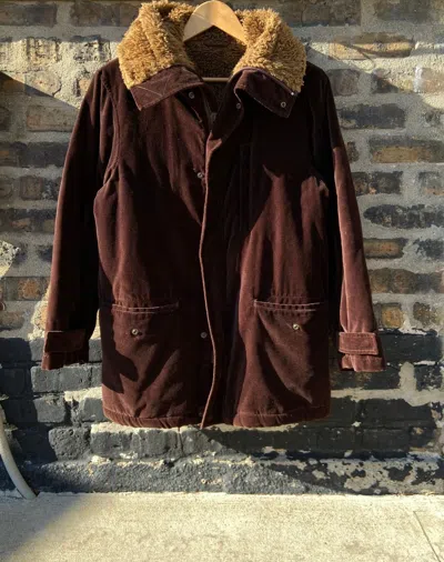 Pre-owned Beams Grizzly Velour Parka In Brown
