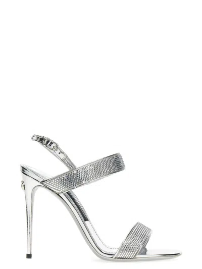 Shop Dolce & Gabbana 'kim Dolce &gabbana' Sandals In Silver