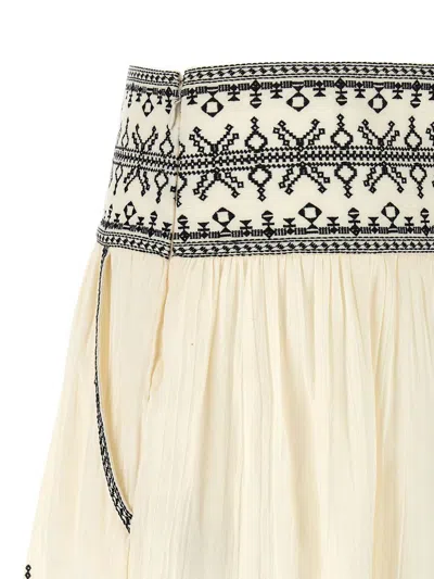 Shop Isabel Marant Étoile 'picadilia' Skirt In White/black