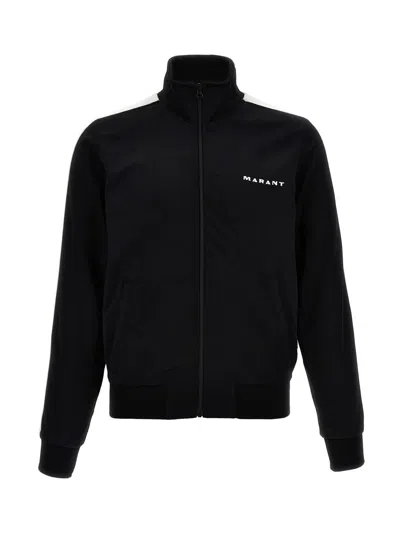 Isabel Marant Ronny Stripe-detail Jacket In White/black