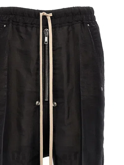Shop Rick Owens 'drawstring Geth Belas' Trousers In Black