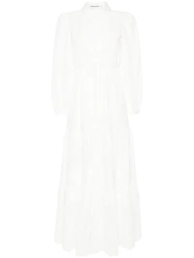 Shop Self-portrait Long Dress In White