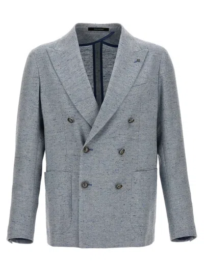 Shop Tagliatore 'montecarlo' Blazer In Blue