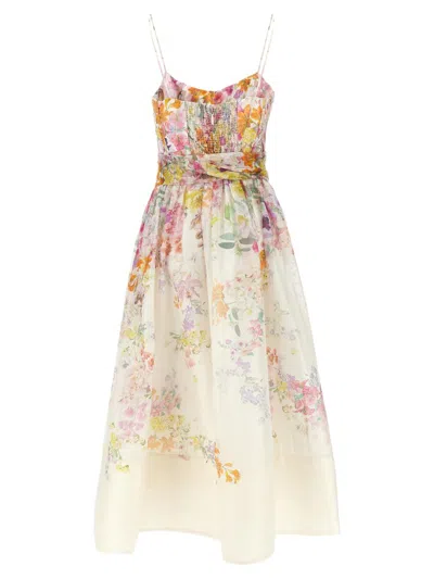 Shop Zimmermann 'natura Corset' Dress In Multicolor