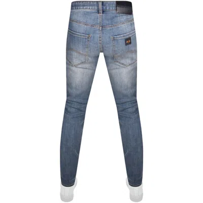 Shop Armani Exchange J14 Skinny Fit Jeans Blue