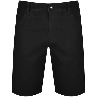 Shop Armani Exchange J65 Slim Denim Shorts Black