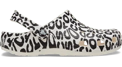 Shop Crocs Classic Warped Logo Clog In White