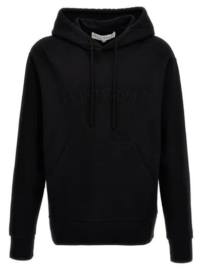 Shop Jw Anderson J.w. Anderson Logo Hoodie In Black