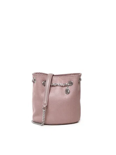 Shop Stella Mccartney Bucket Bag In Eco-leather In Pink