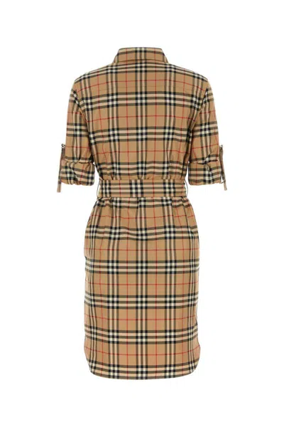 Shop Burberry Dress In Checked