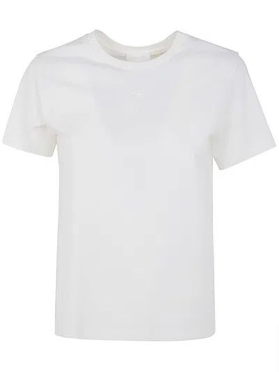 Shop Moncler Short Sleeves T-shirt Clothing In White