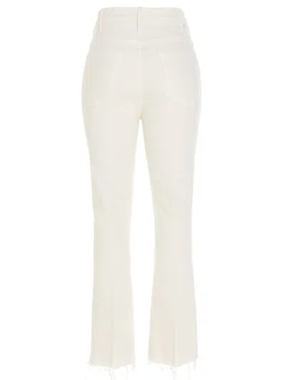 Shop Mother 'the Hustler Ankle Fray' Jeans In White