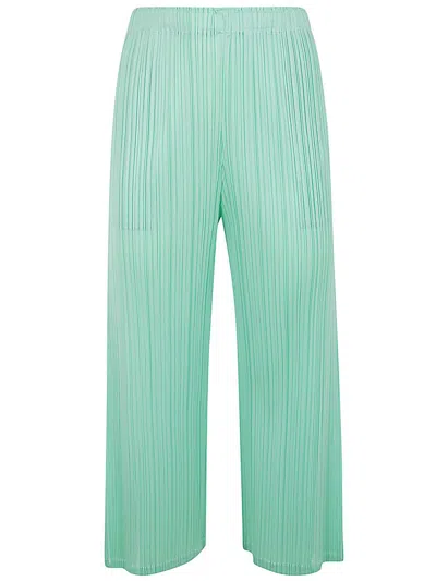 Shop Issey Miyake Pleats Please  Monthly Colors March Pants Clothing In Green