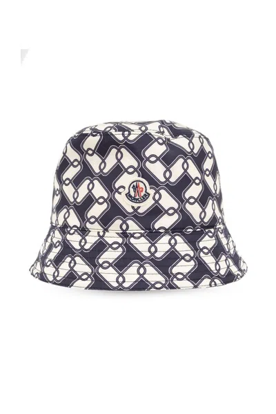 Shop Moncler Patterned Bucket Hat In Multi