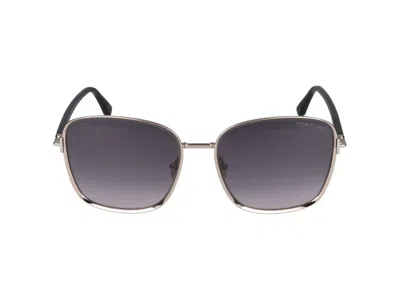 Shop Tom Ford Eyewear Square Frame Sunglasses In Multi