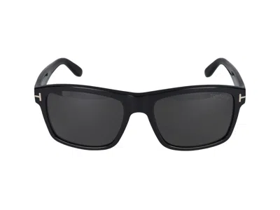 Shop Tom Ford Eyewear Rectangular Frame Sunglasses In Black
