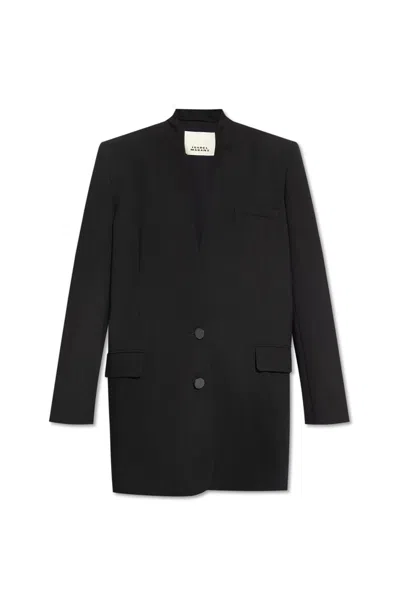 Shop Isabel Marant Enza Oversize Blazer In Black