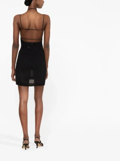 Shop Nensi Dojaka U Wire Bra Mini Dress In Black