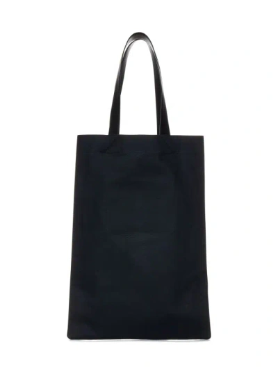 Shop Jil Sander Large Flat Shopper Bag In Black