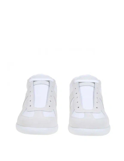 Shop Maison Margiela Replica Sneakers In White Leather