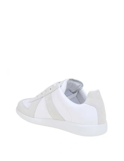 Shop Maison Margiela Replica Sneakers In White Leather