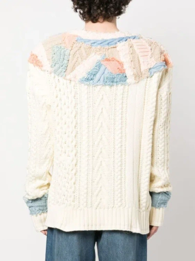 Shop Greg Lauren Stitchwork Fairisle Sweater In Multicolor