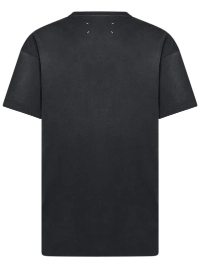 Shop Maison Margiela Black Washed Cotton Jersey T-shirt