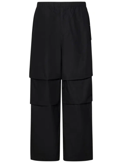Shop Jil Sander Black Oversized Trousers