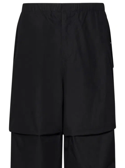 Shop Jil Sander Black Oversized Trousers