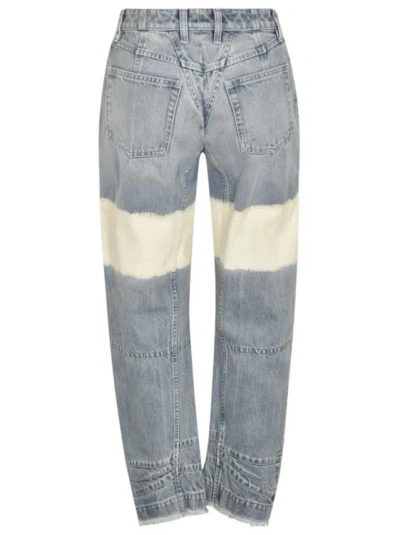 Shop Jil Sander Cotton Washed Denim Jeans In Grey