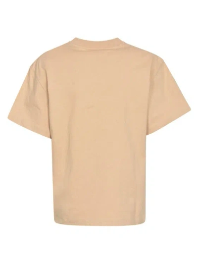 Shop Jil Sander Cotton Lightweight Jersey T-shirts In Neutrals