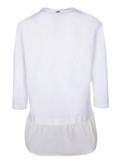 Shop Herno White Cotton T-shirt