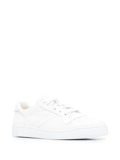 Shop Doucal's Calf-leather Low-top Sneakers In White