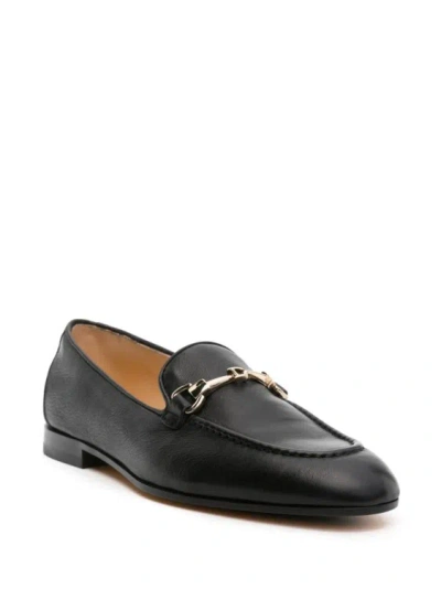 Shop Doucal's Horsebit-detail Leather Loafers In Black