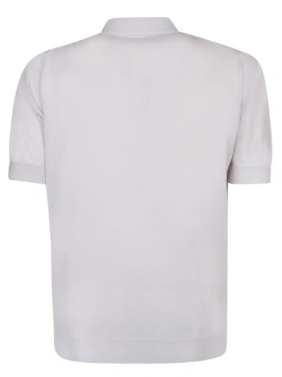 Shop Dell'oglio Ice Cotton Polo Shirt In Neutrals
