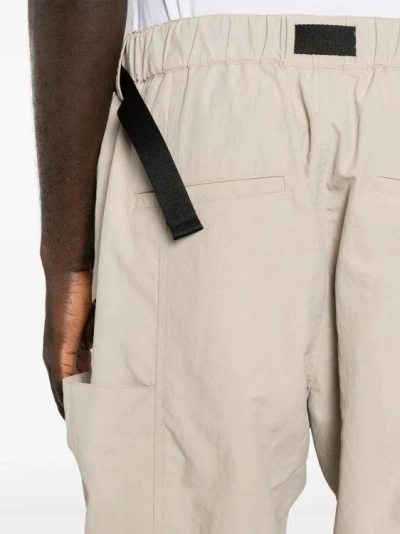 Shop Y-3 Crinkled Track Pants In Grey
