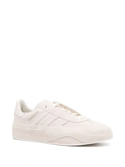 Shop Y-3 Gazelle Suede Sneakers In Neutrals