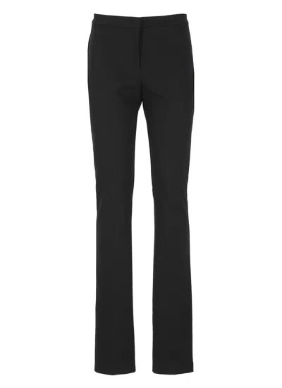Shop Pinko Straight Leg Pleated Trousers In Black