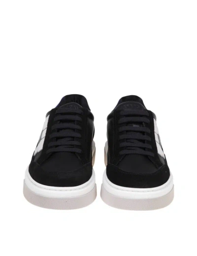 Shop Ferragamo Low Gancini Sneakers In Mesh In Black