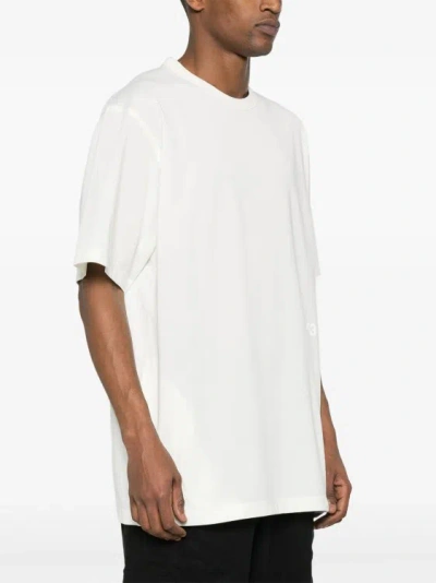 Shop Y-3 Tonal Logo-print T-shirt In White