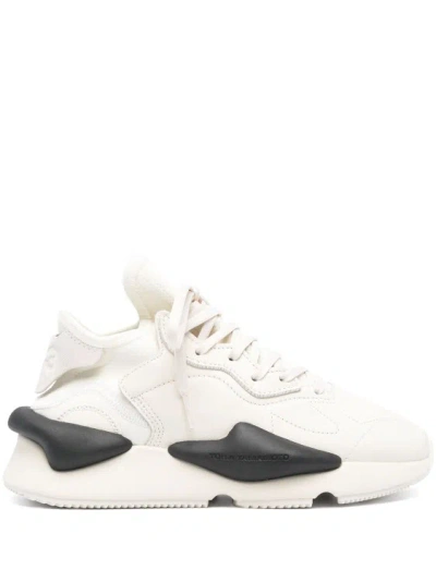Shop Y-3 Kaiwa Two-tone Sneakers In White