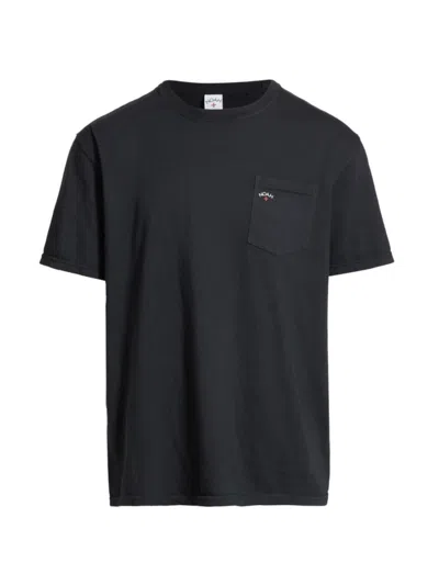 Shop Noah Men's Core Logo Cotton T-shirt In Black