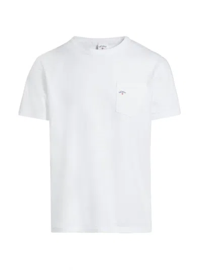 Shop Noah Men's Core Logo Pocket Cotton T-shirt In White